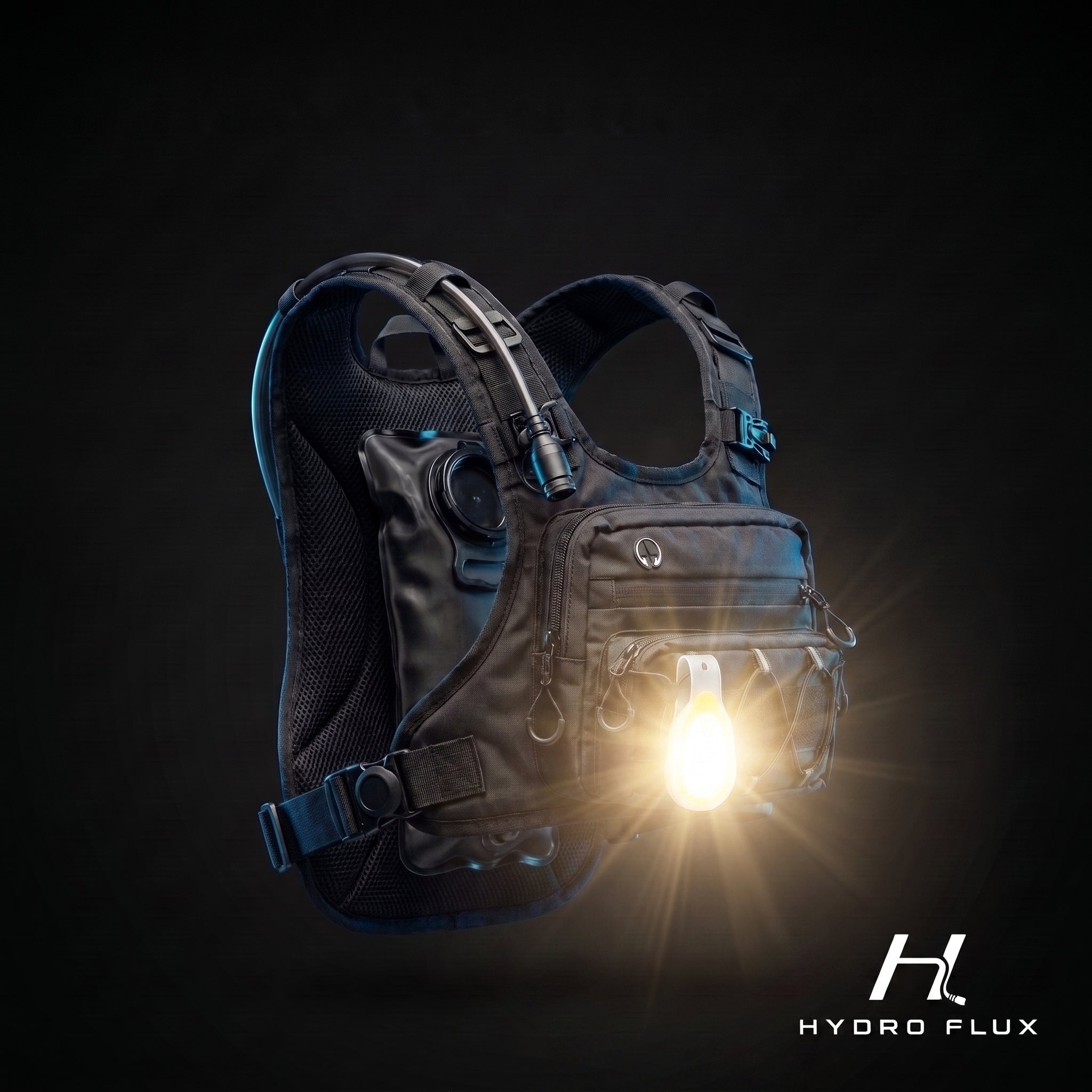 HydroFlux Trail Lantern magnetic clip-on running light